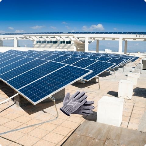 Commercial solar installation