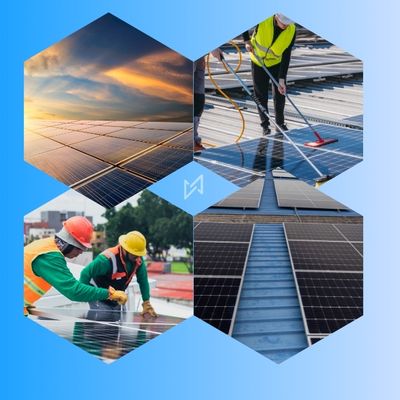 Industrial solar installation